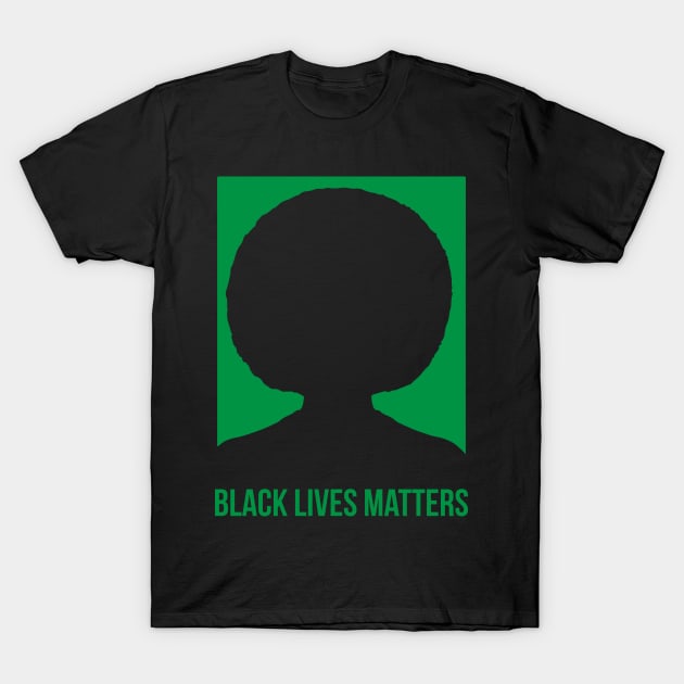 BLACK LIVES MATTER with Angela T-Shirt by ZUNAIRA